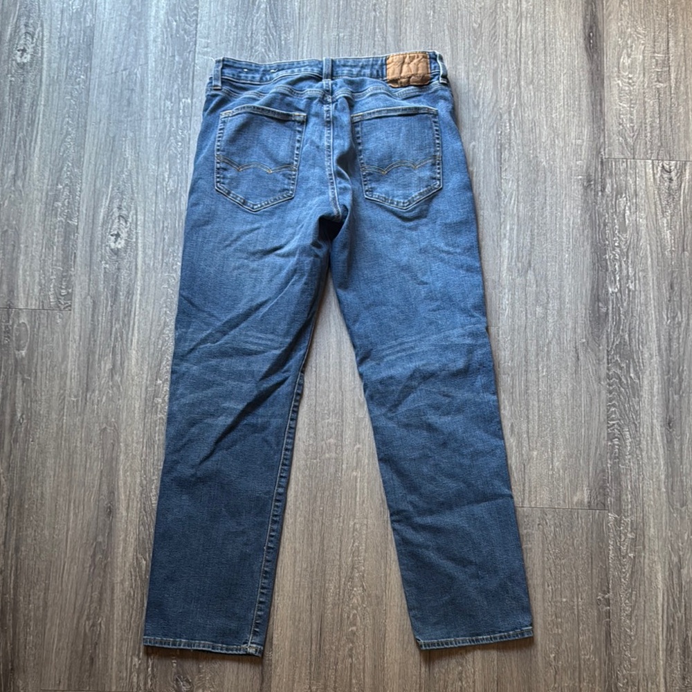 American Eagle Outfitters Blue Straight Jeans - Picture 4 of 6